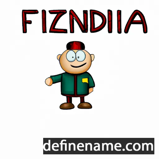 cartoon of the name Fidenzia