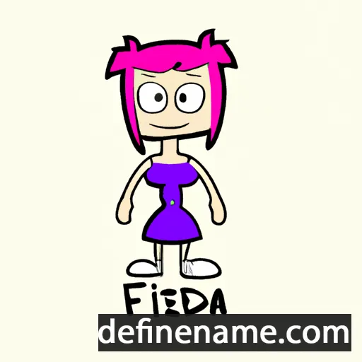 cartoon of the name Fiedzia