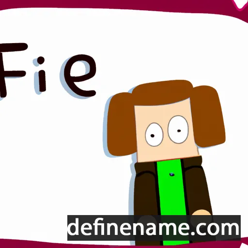 cartoon of the name Fieke