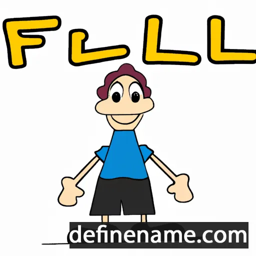 cartoon of the name Fiel