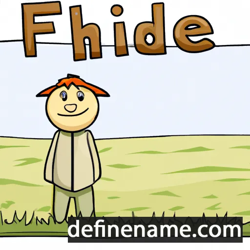 cartoon of the name Field