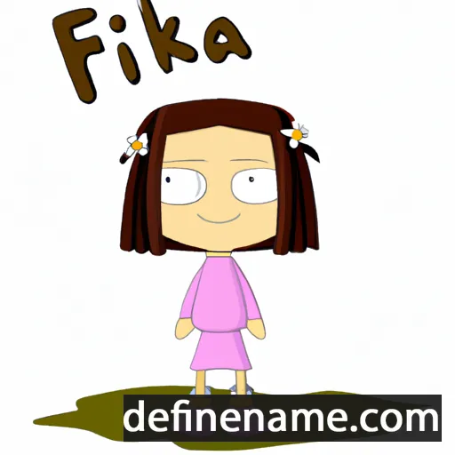 cartoon of the name Fifika