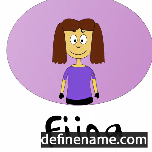 cartoon of the name Fiina