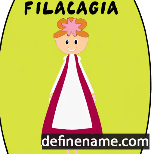 cartoon of the name Filiciana