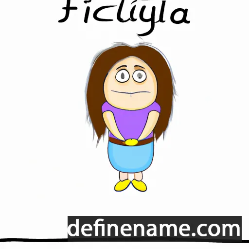 cartoon of the name Filicyja