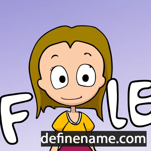 cartoon of the name Fille