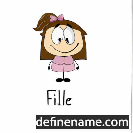 cartoon of the name Fillie