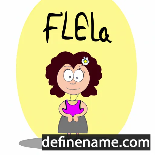 cartoon of the name Filoméla