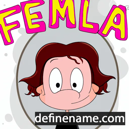 cartoon of the name Filomela