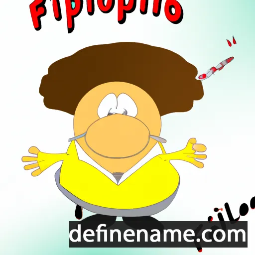 cartoon of the name Filopono