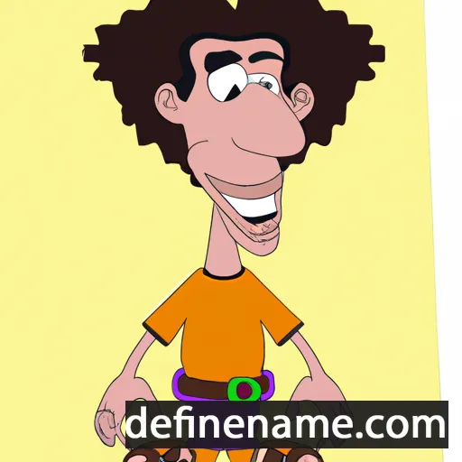 cartoon of the name Filsan