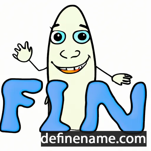 cartoon of the name Fin