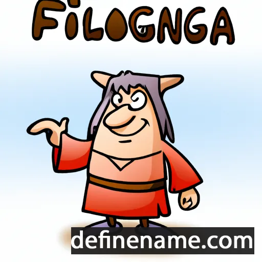 cartoon of the name Fingola