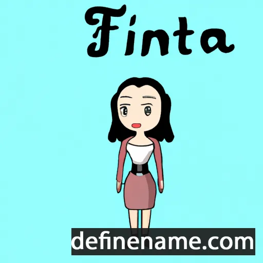 cartoon of the name Finita