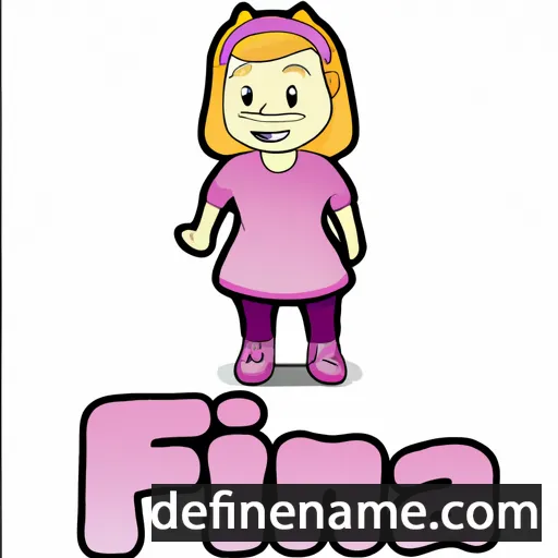 cartoon of the name Finja