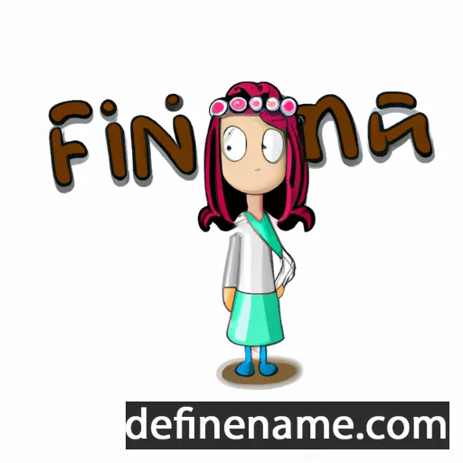 cartoon of the name Finna