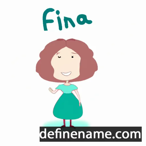 cartoon of the name Finna