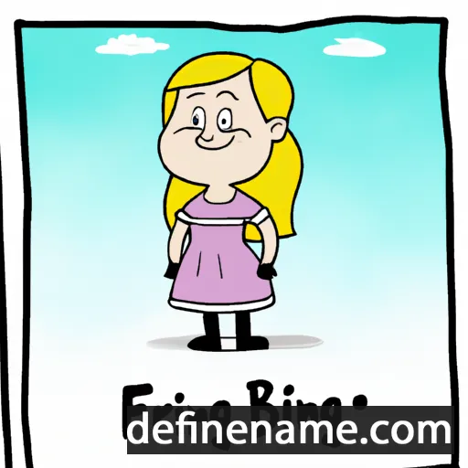 cartoon of the name Finnbjörg