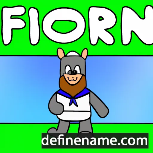 cartoon of the name Finnbjørn