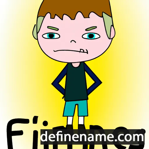 cartoon of the name Finneas