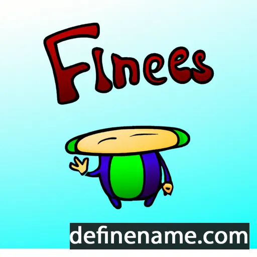 cartoon of the name Finneces