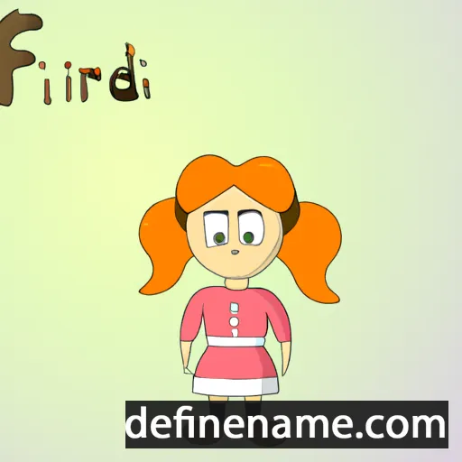 cartoon of the name Finnfríður