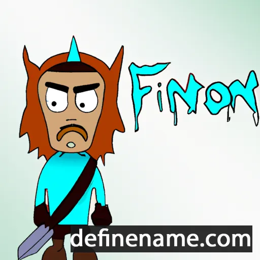 cartoon of the name Finnjón