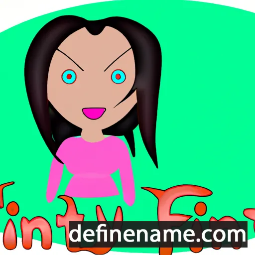 cartoon of the name Finty