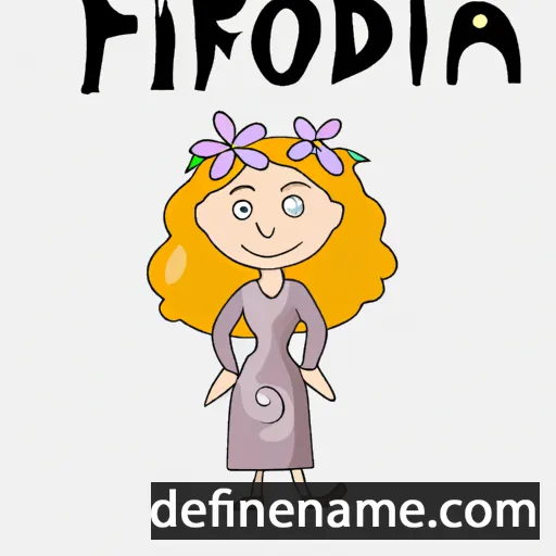 cartoon of the name Fiodoria