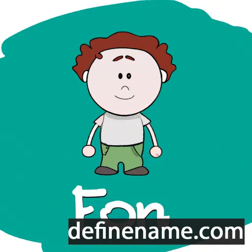 cartoon of the name Fionán