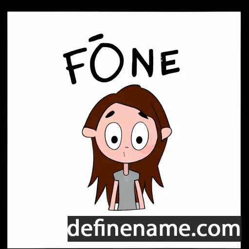 cartoon of the name Fionne