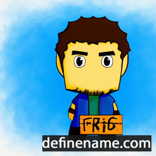 cartoon of the name Fiqri