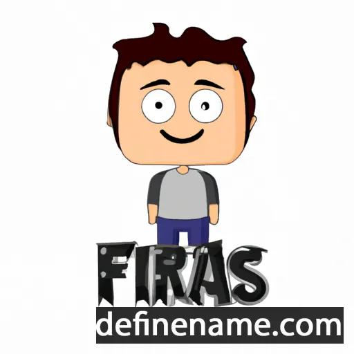 cartoon of the name Firas