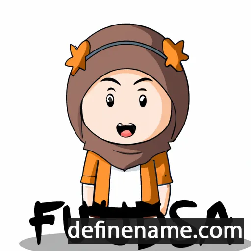 cartoon of the name Firdausa