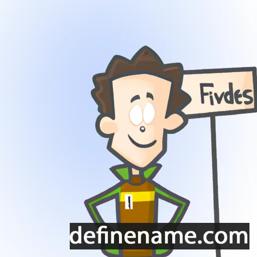 cartoon of the name Firdaves