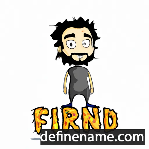 cartoon of the name Firidun