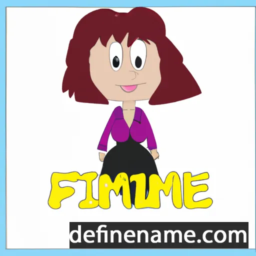 cartoon of the name Firmine