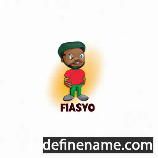 cartoon of the name Fisayo