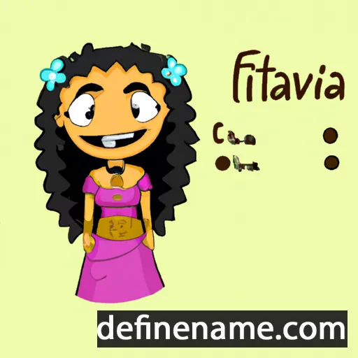 cartoon of the name Fitiavana