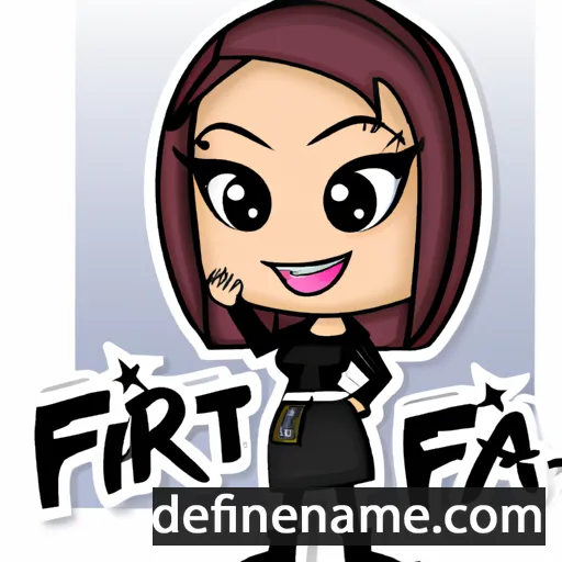 cartoon of the name Fitria