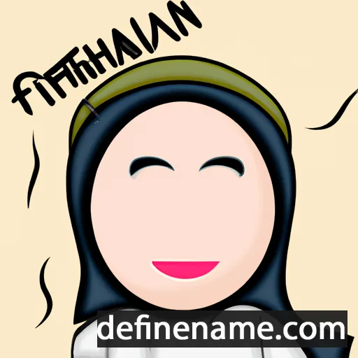 cartoon of the name Fitrianah