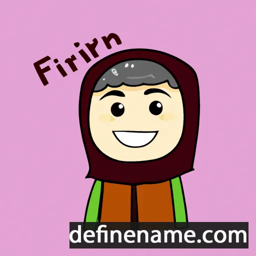 cartoon of the name Fitriani