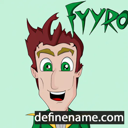 Fiyero cartoon