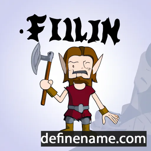 cartoon of the name Fjǫlnir