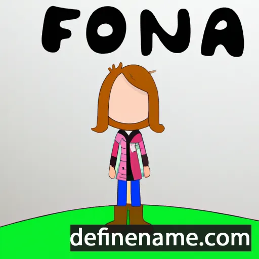 Fjonna cartoon