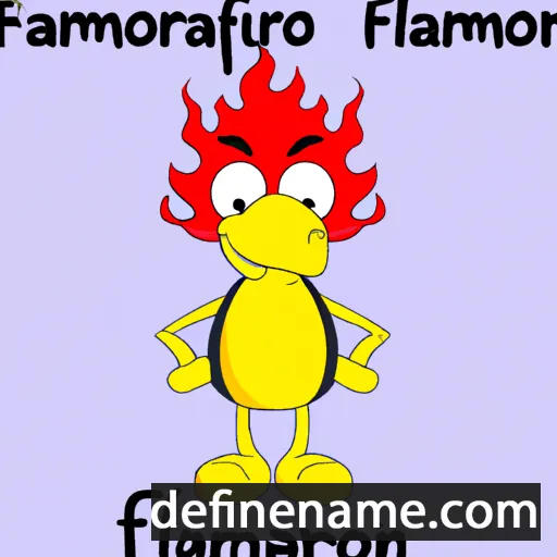 cartoon of the name Flamarion