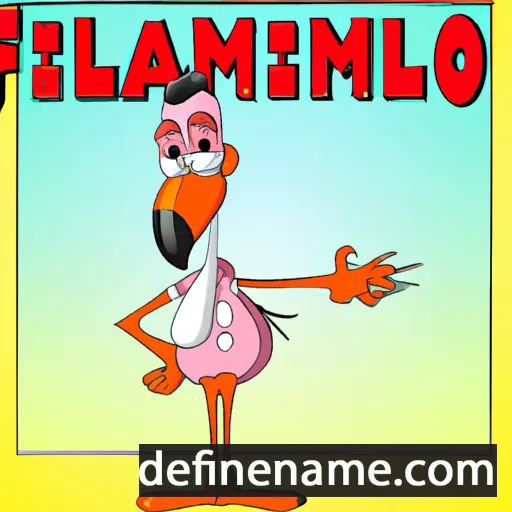 cartoon of the name Flaminio