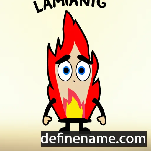 Flammig cartoon