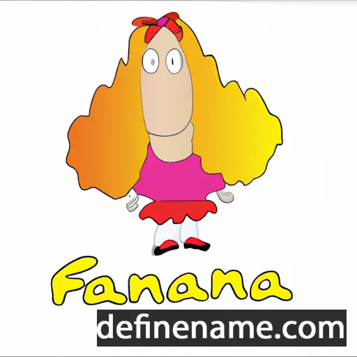 cartoon of the name Flanna