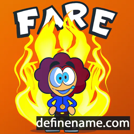 cartoon of the name Flare